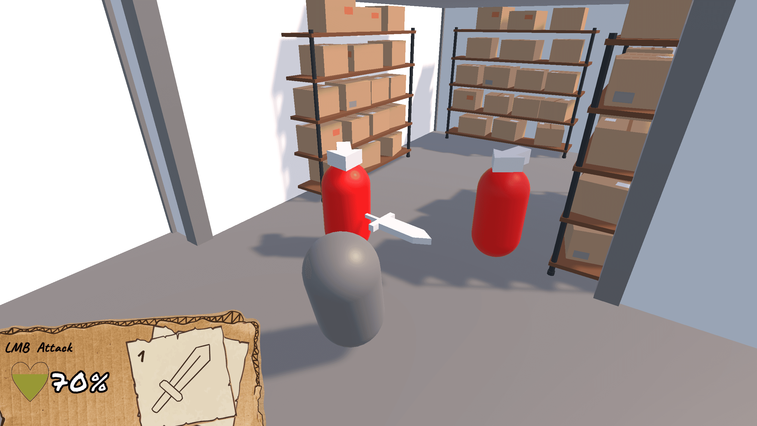Cardboard Catacombs enemies adapting during combat