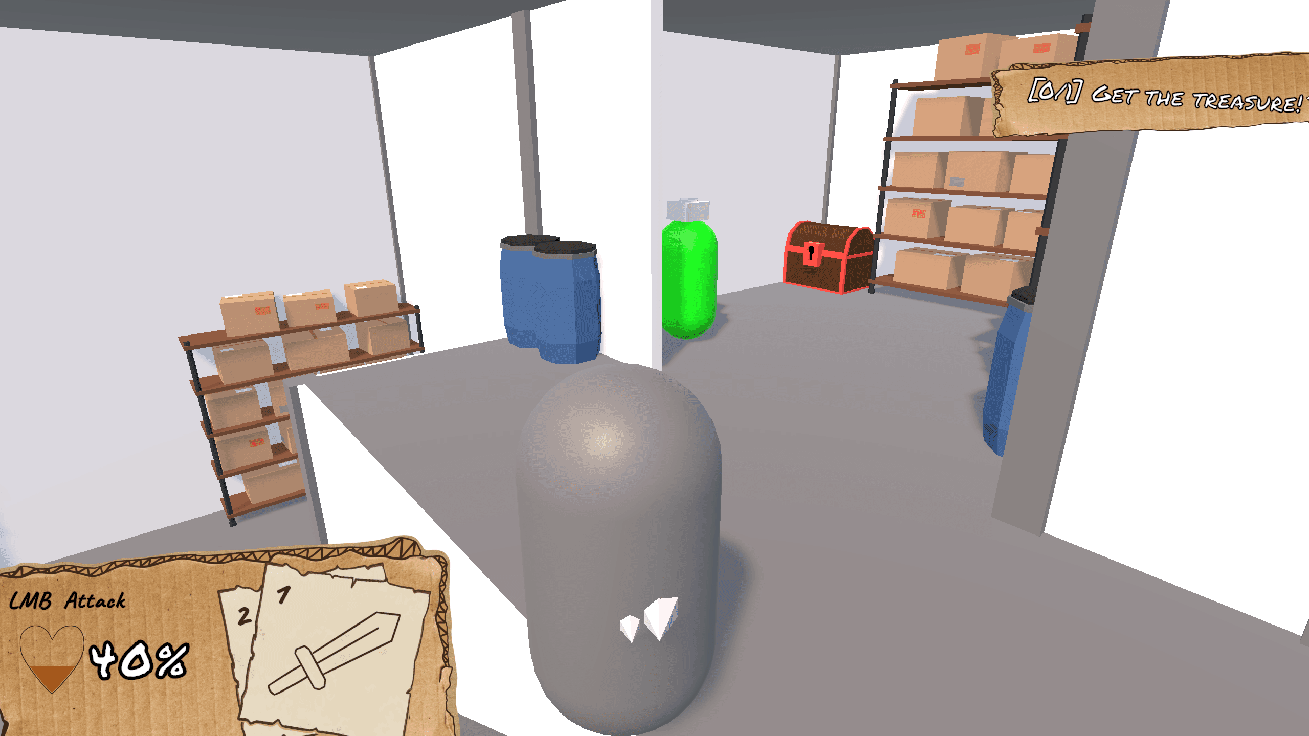 Cardboard Catacombs Raid Mode treasure objective